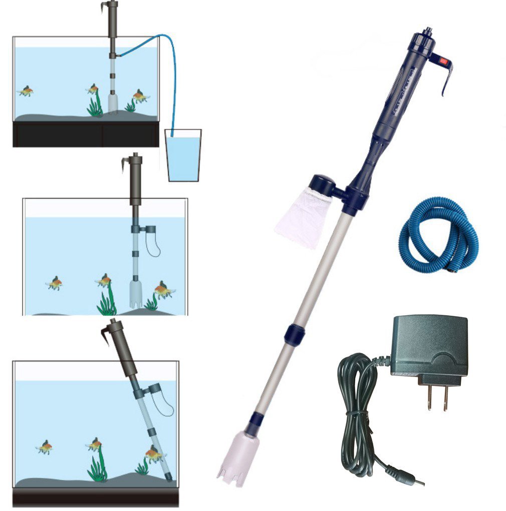 per cambio acqua sifone filtro HKBTCH pulizia dello sporco ghiaia Aspirapolvere elettrica per acquario