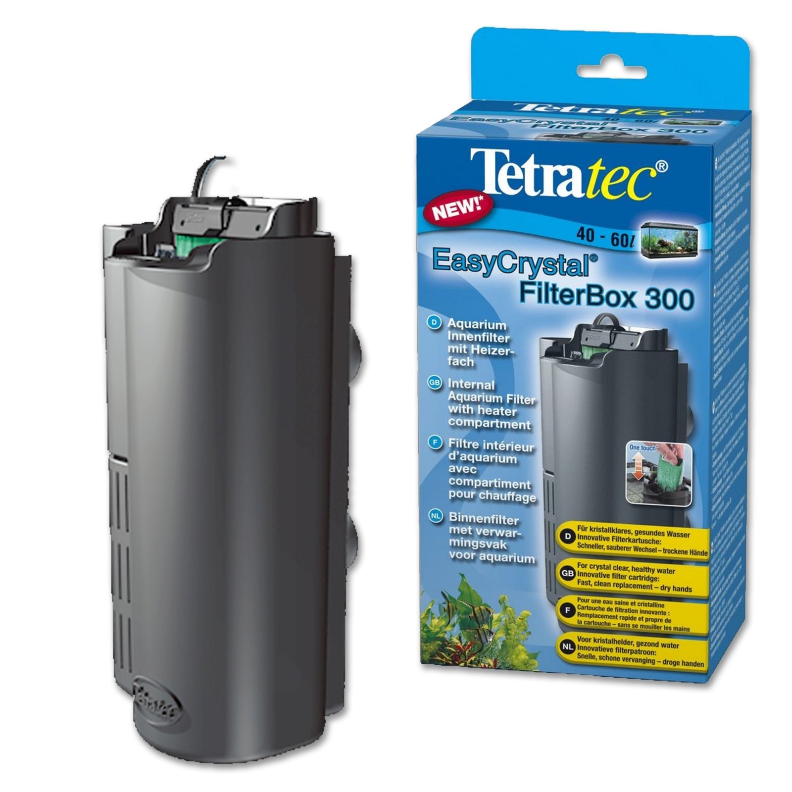 Tetra Filtro EasyCrystal 300 filtro interno per acquari fino a 60