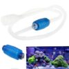 Pompa manuale pulizia acquario filtro aspira rifiuti sicuro sifone